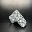Fundas para cabeza con patrones iridiscentes de tangram