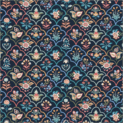 Tela de Algodón Tapestry Botanica Indigo - 43”/44” por Yarda