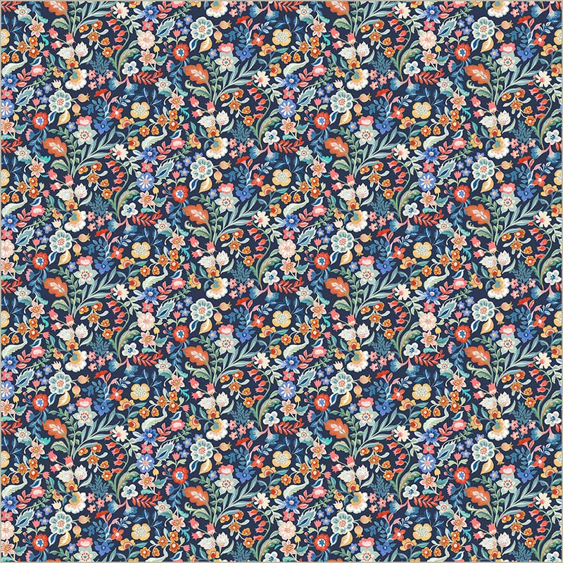 Tapestry Delicate Prussian Cotton Fabric 43”/44” Per Yard