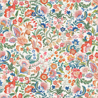 Tapestry Legacy Blooms Ivory Cotton Fabric - 43"/44" Per Yard