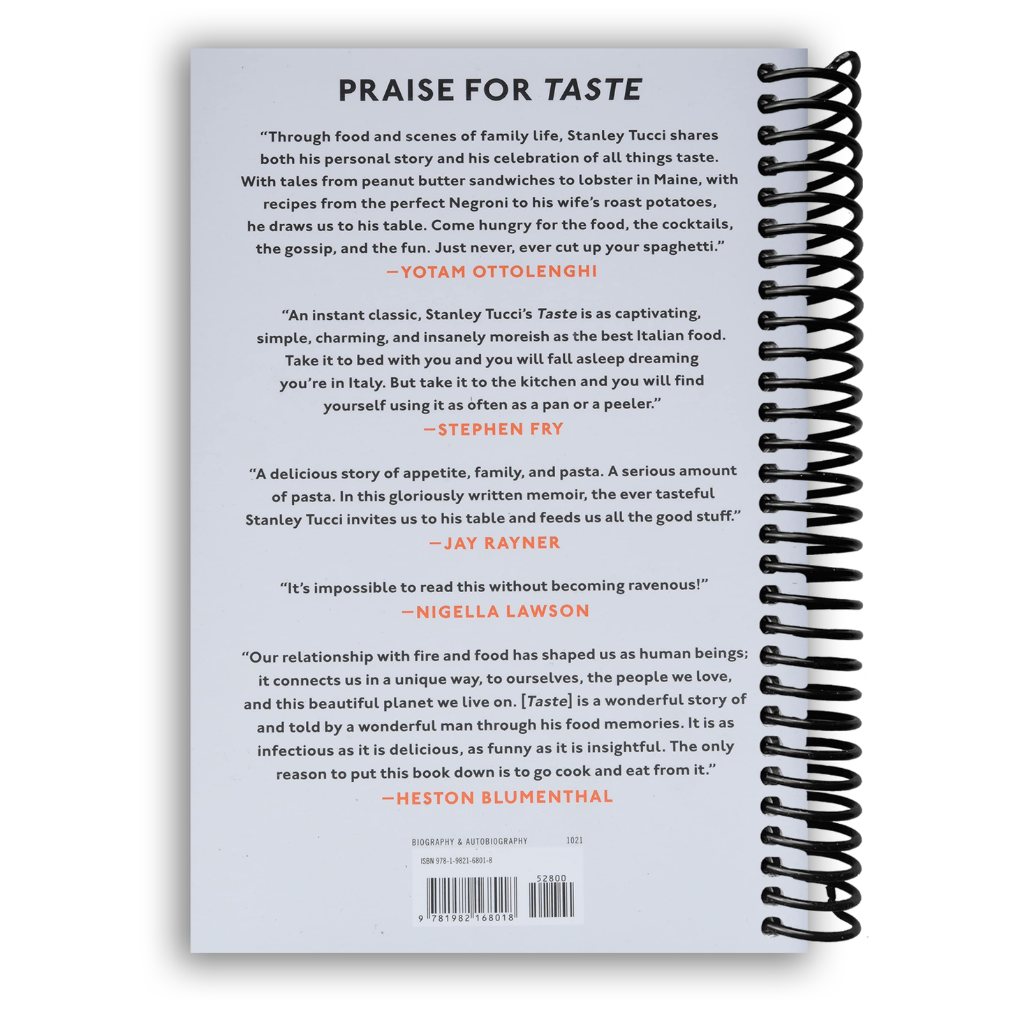Taste: My Life Through Food (Spiral Bound) - Korvel