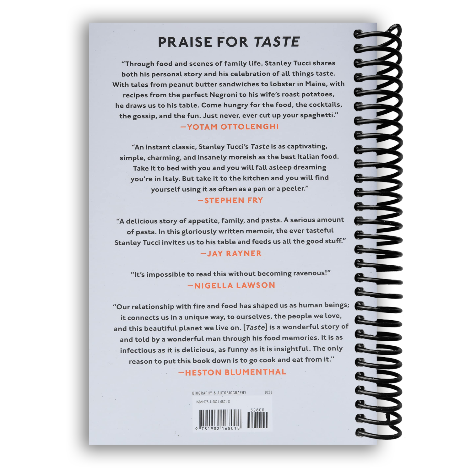 Taste: My Life Through Food (Spiral Bound) - Korvel