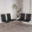 Modern PU Faux Leather Dining Chairs - Set of 4