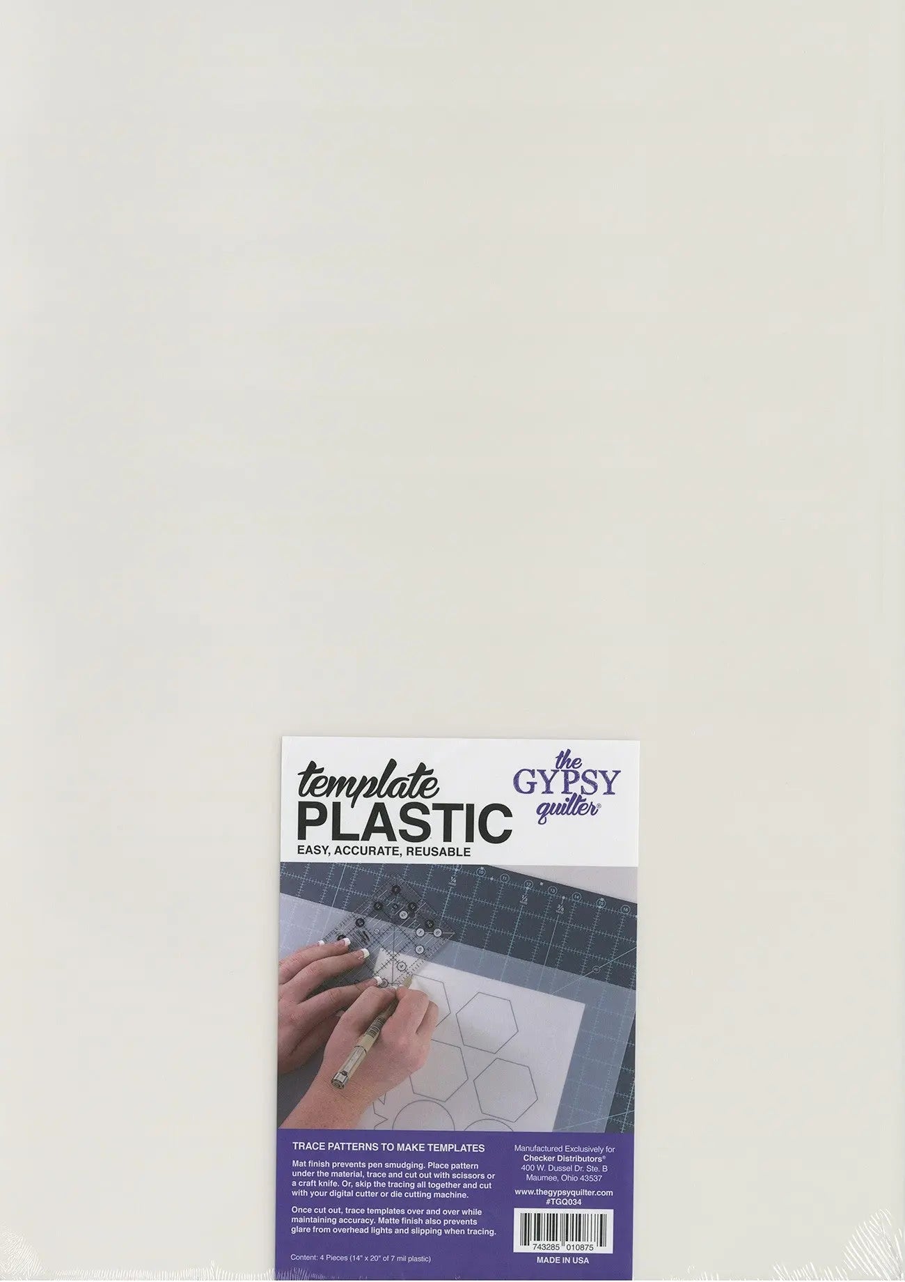 Hojas de Plástico para Plantillas - 14in x 20in, 4 Contenido