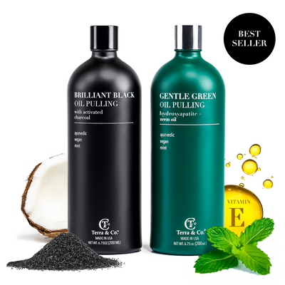 Terra & Co.® Oil Pulling Bundle – Gentle Green + Brilliant Black