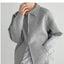 Flip Collar Zipper Coat - Classic Men's Cardigan