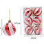 Vibrant Glitter Christmas Balls - Set of 6