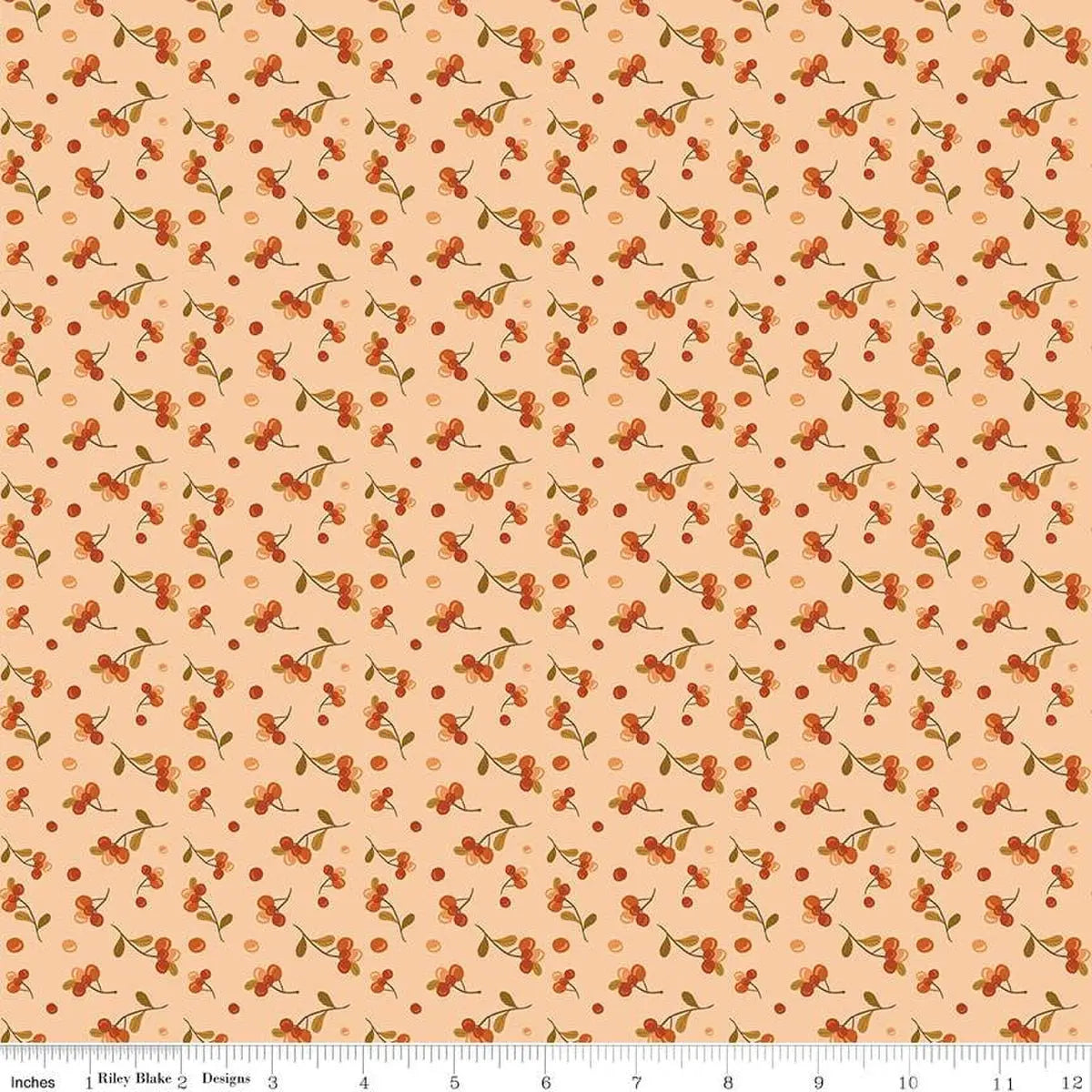 Le tissu Blush Amer de l'Automne par mètre