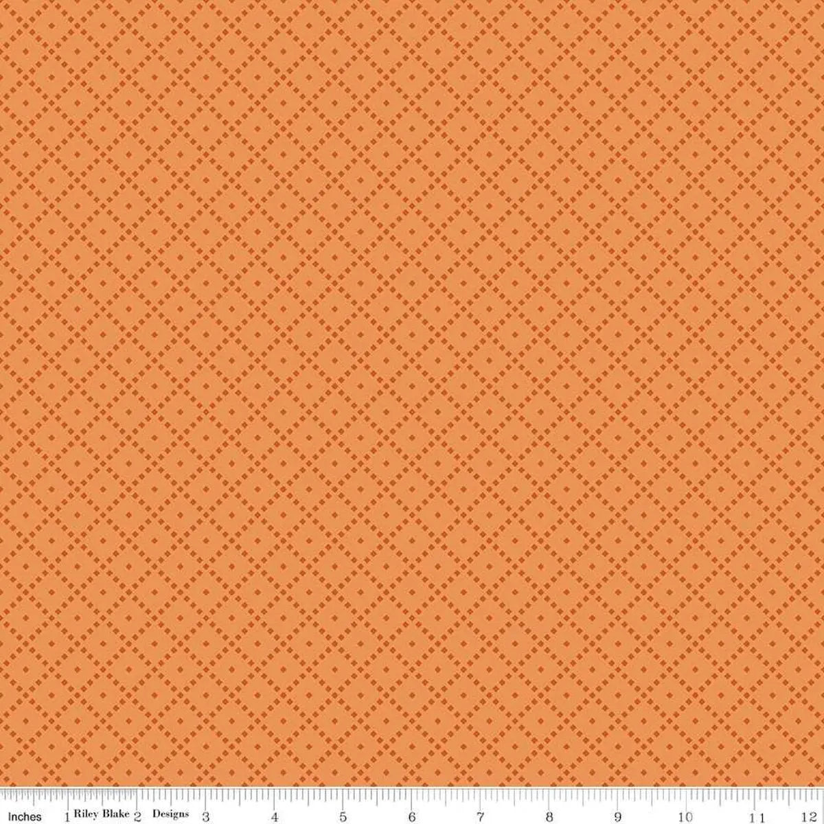 La Tela Creamsicle de Cuadrícula de la Asombrosa Otoño - 43"/44" por Yarda