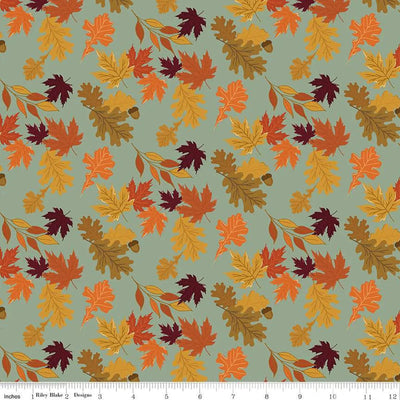 The Awe of Autumn Leaves Hazy Fabric - 43"/44" Per Yard