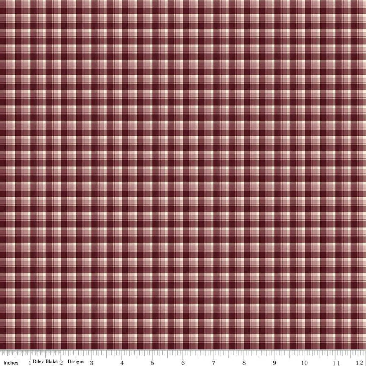 Le tissu à carreaux violet de l'émerveillement d'automne - 43"/44" par yard