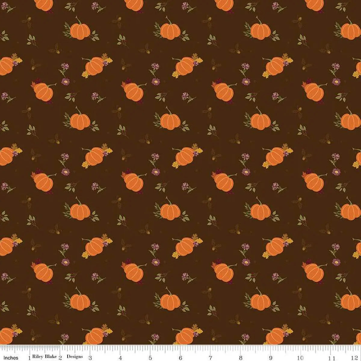 Le tissu marron des citrouilles d'automne