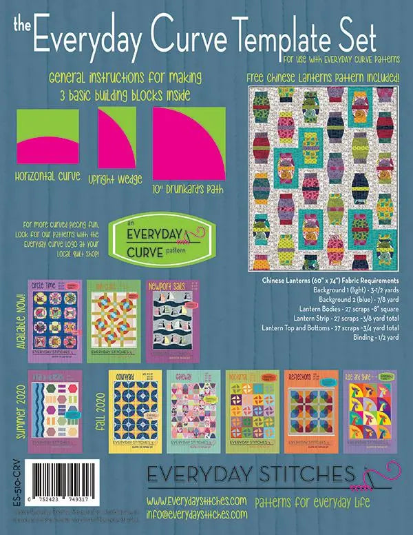 Everyday Curve Template Set by Everyday Stitches