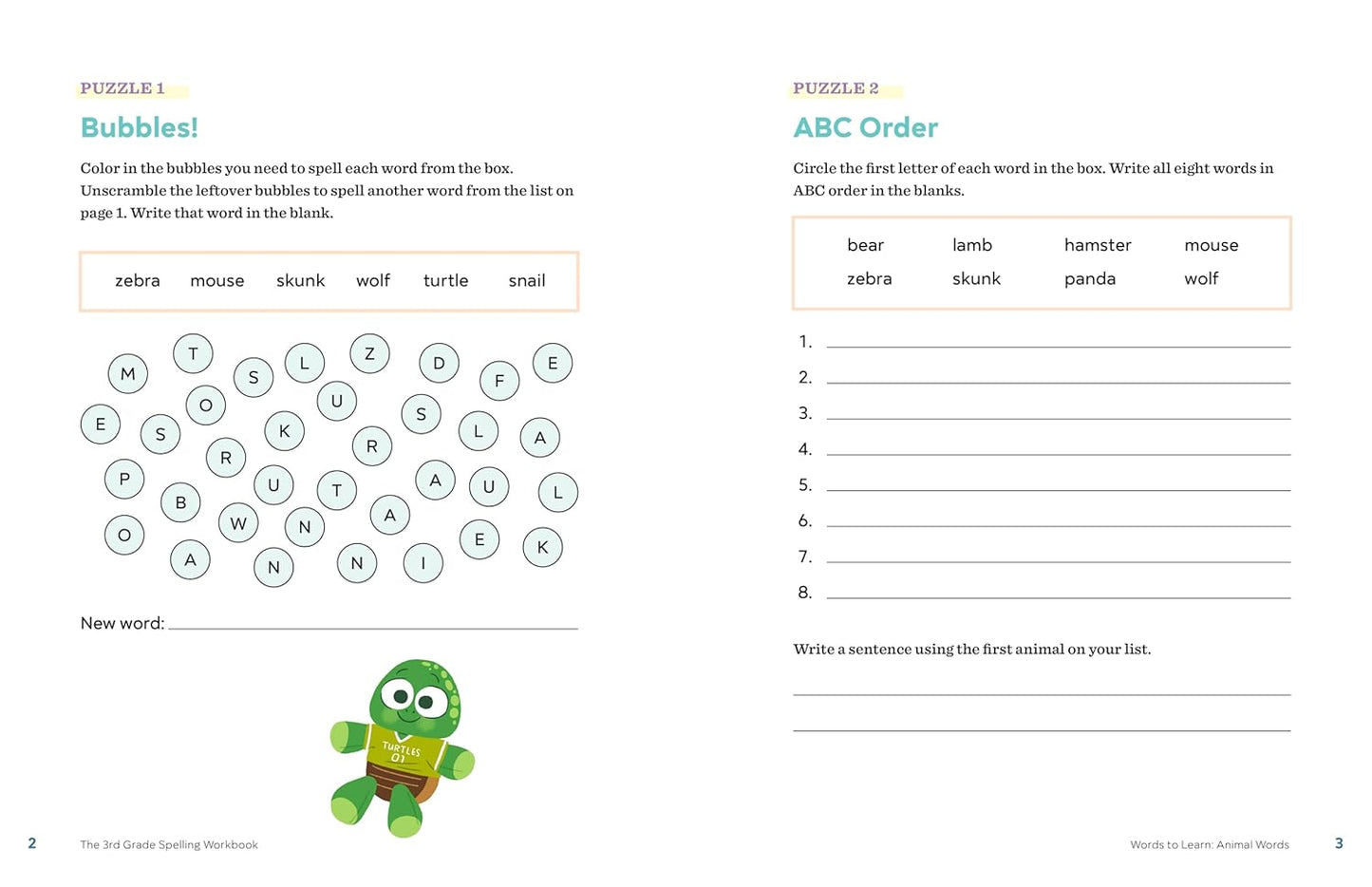 Engaging 3rd Grade Spelling Workbook: 95+ Fun Games & Puzzles for Skill Enhancement - Korvel