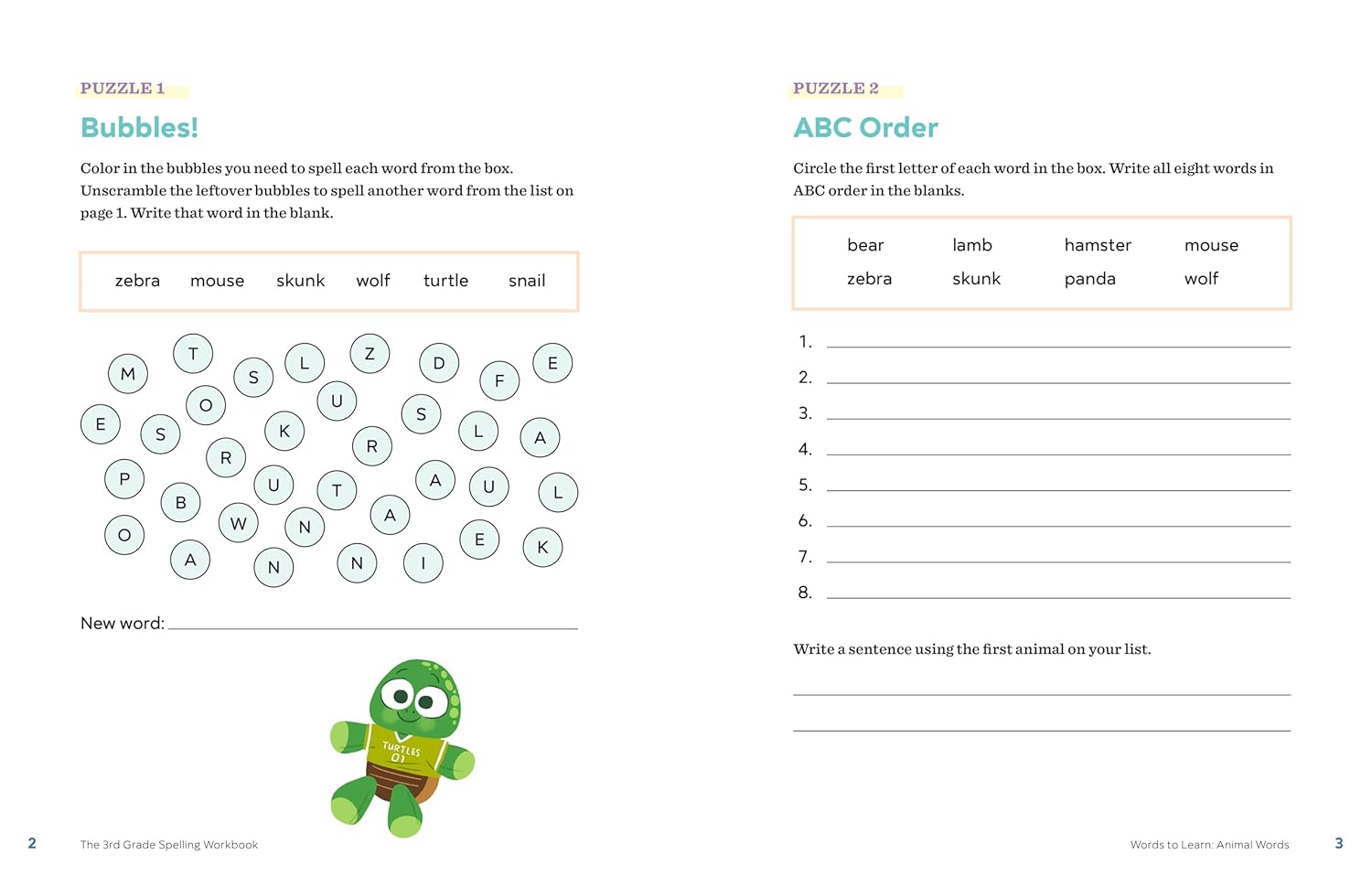 Engaging 3rd Grade Spelling Workbook: 95+ Fun Games & Puzzles for Skill Enhancement - Korvel