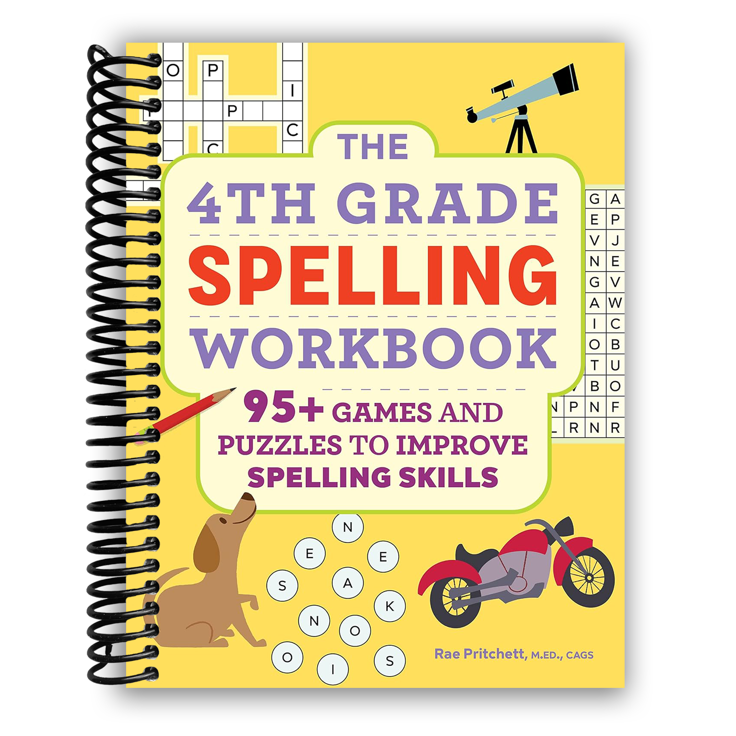 Engaging 4th Grade Spelling Workbook: 95+ Fun Games & Puzzles for Skill Enhancement - Korvel