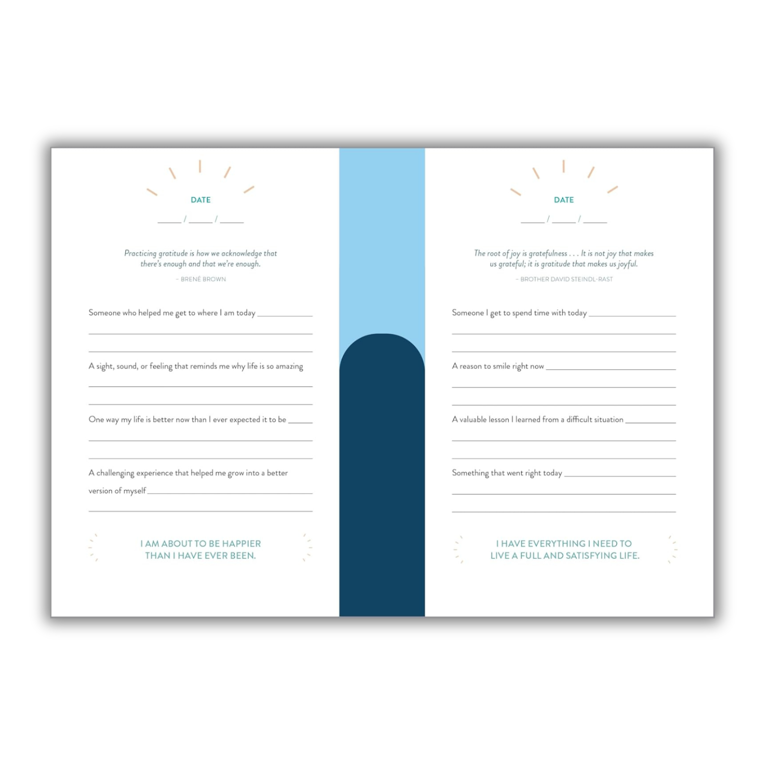 The 5-Minute Gratitude Journal: Cultivate Joy, Embrace Positivity, and Appreciate Life (Spiral Bound) - Korvel