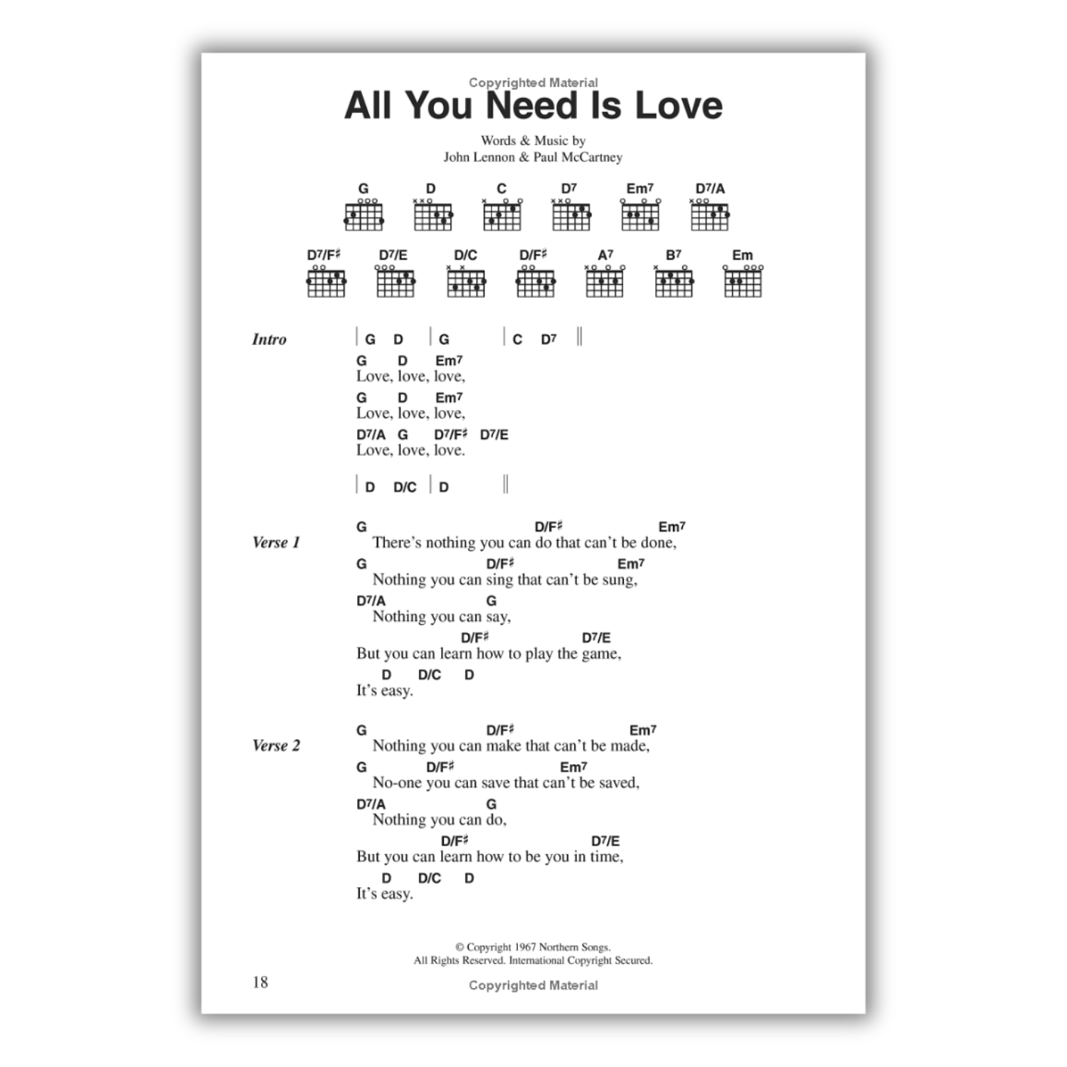 Ultimate Beatles Chord Songbook for Guitarists (Spiral Bound) - Korvel