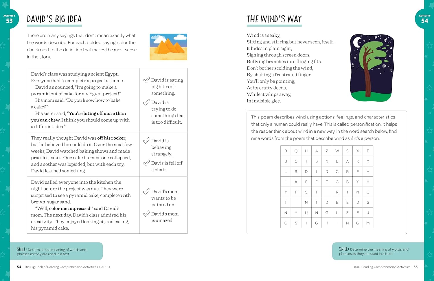 The Big Book of Reading Comprehension Activities, Grade 3: 100+ Activities for After-School and Summer Reading Fun(Spiral Bound) - Korvel