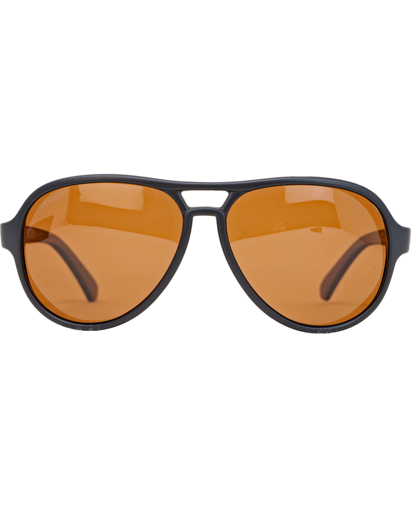 Casino Sunglasses - Black/Brown Polarized Lenses - Korvel