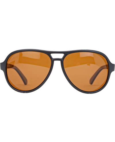 Casino Sunglasses - Black/Brown Polarized Lenses - Korvel