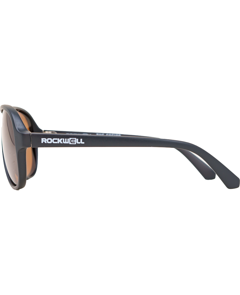 Casino Sunglasses - Black/Brown Polarized Lenses - Korvel