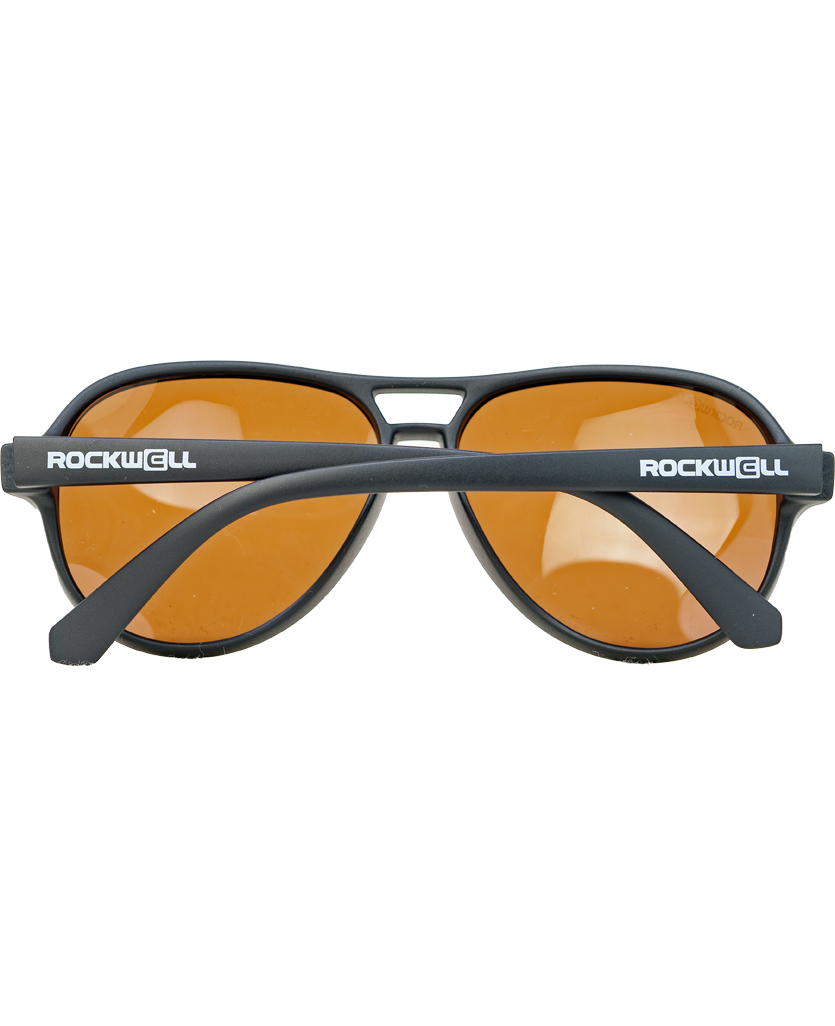 Casino Sunglasses - Black/Brown Polarized Lenses - Korvel