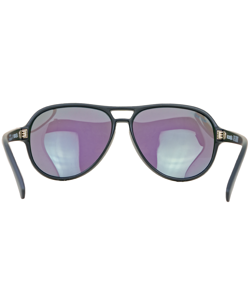 Casino Sunglasses with Black/Green Mirror Polarized Lenses - Korvel