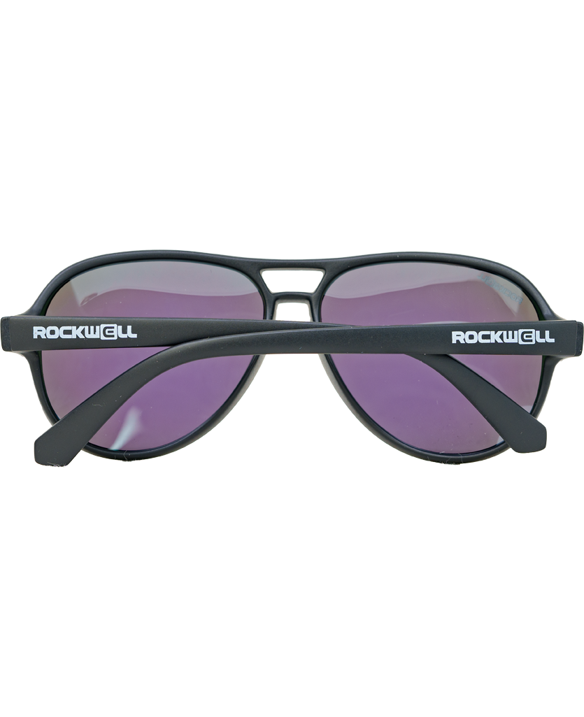 Casino Sunglasses with Black/Green Mirror Polarized Lenses - Korvel