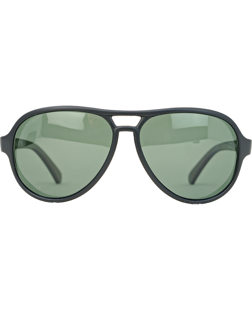 Casino Sunglasses with Black/Green Polarized Lenses - Korvel