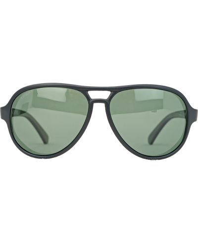 Casino Sunglasses with Black/Green Polarized Lenses - Korvel