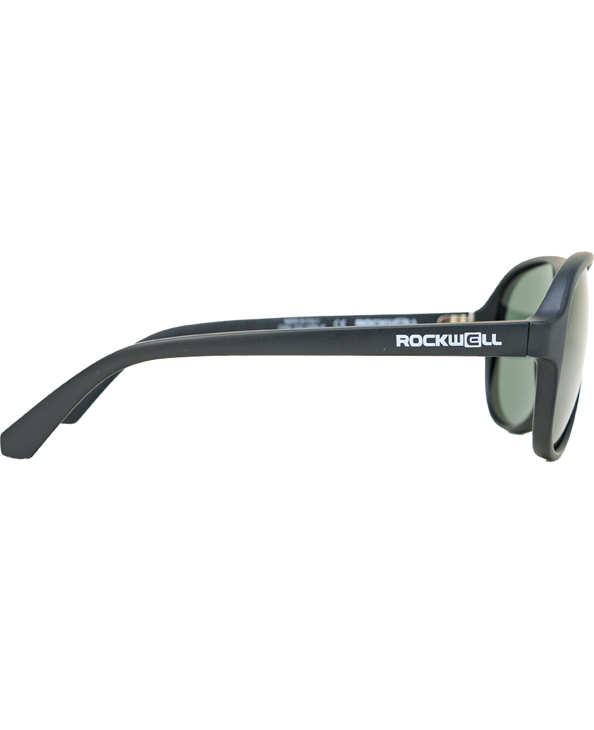 Casino Sunglasses with Black/Green Polarized Lenses - Korvel
