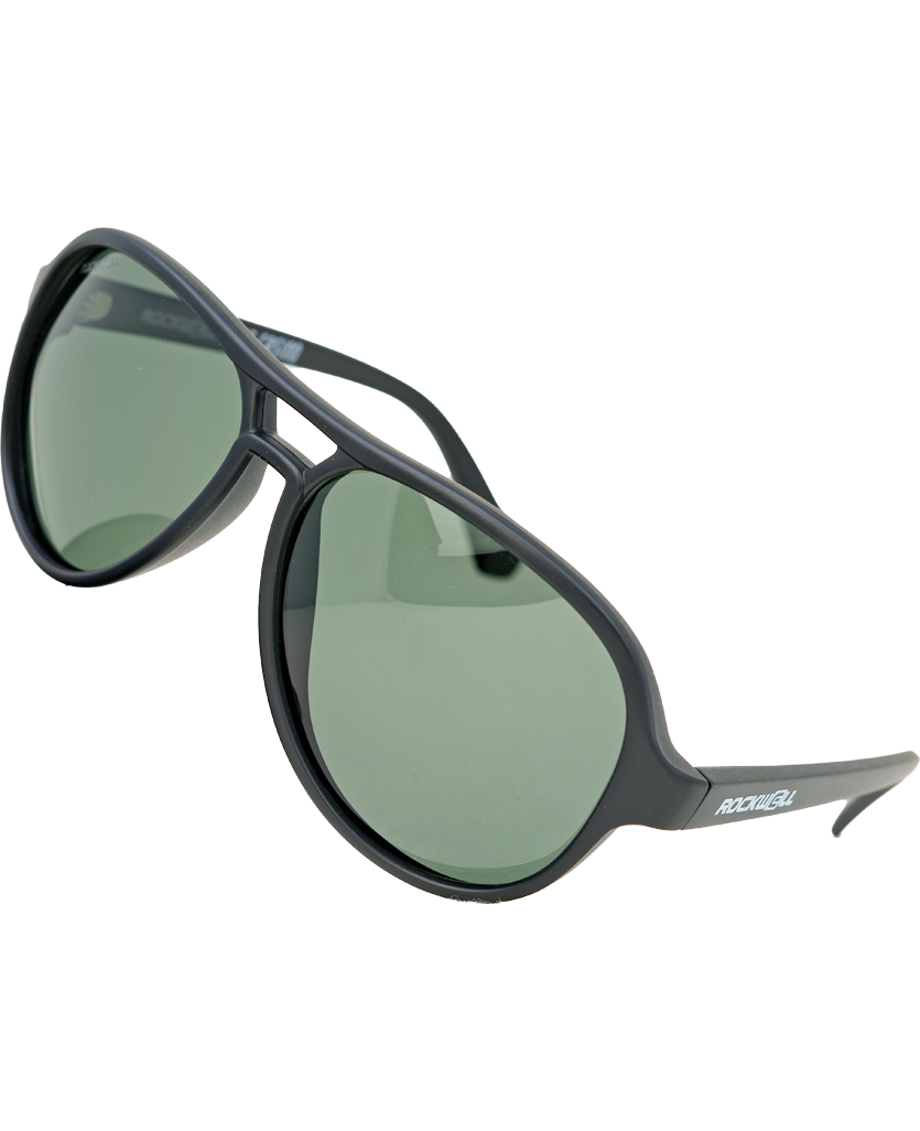 Casino Sunglasses with Black/Green Polarized Lenses - Korvel