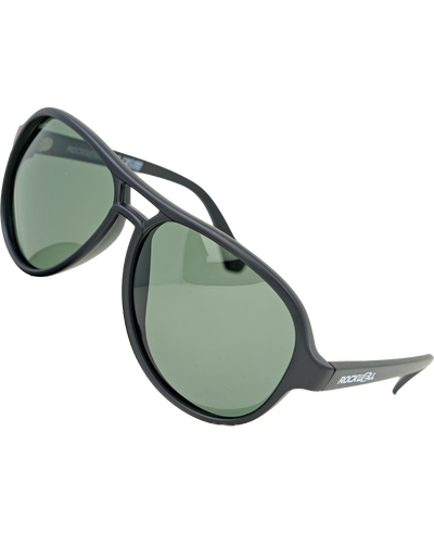 Casino Sunglasses with Black/Green Polarized Lenses - Korvel