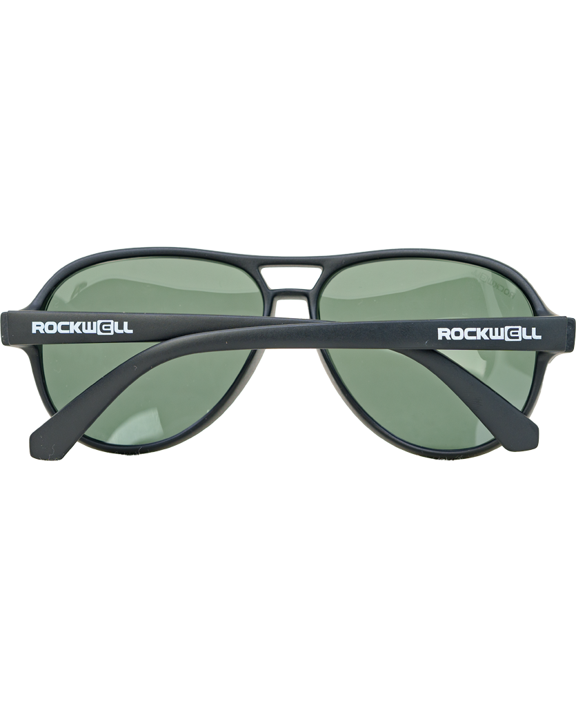 Casino Sunglasses with Black/Green Polarized Lenses - Korvel