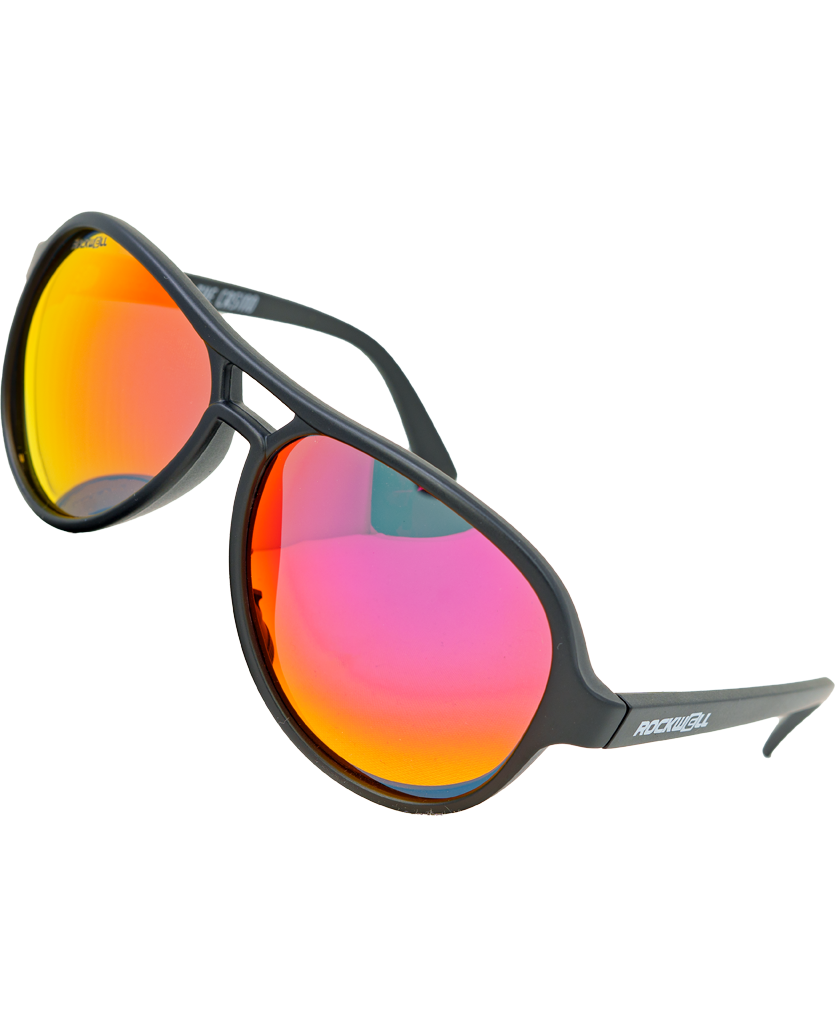 Gafas de sol Casino con lentes polarizados negro/rojo espejo