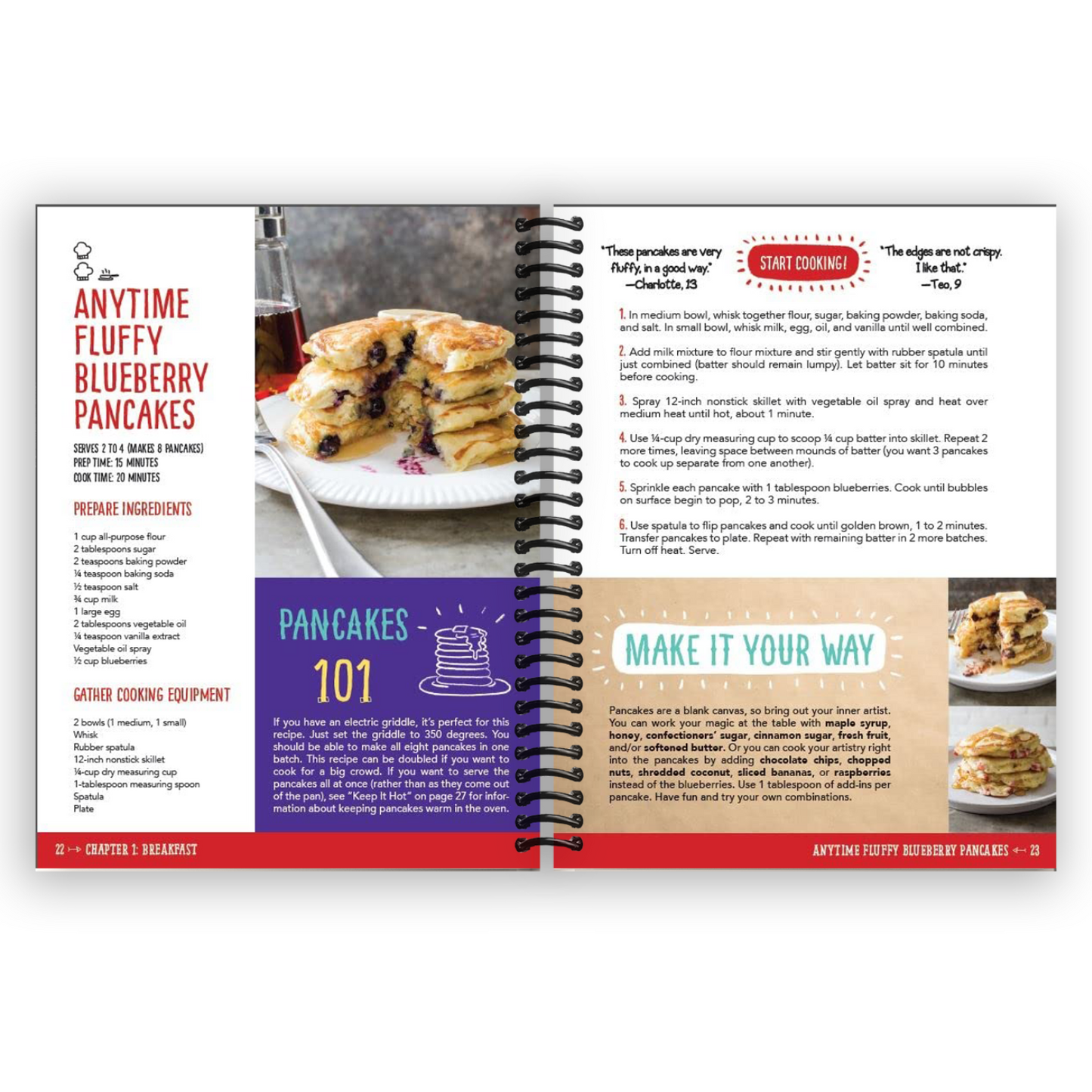 Young Chefs' Ultimate Cookbook: 100+ Fun Recipes to Cook and Enjoy (Spiral Bound) - Korvel