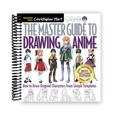 Ultimate Anime Character Drawing Guide: Create Unique Characters with Simple Templates – Volume 1 (Spiral Bound) - Korvel