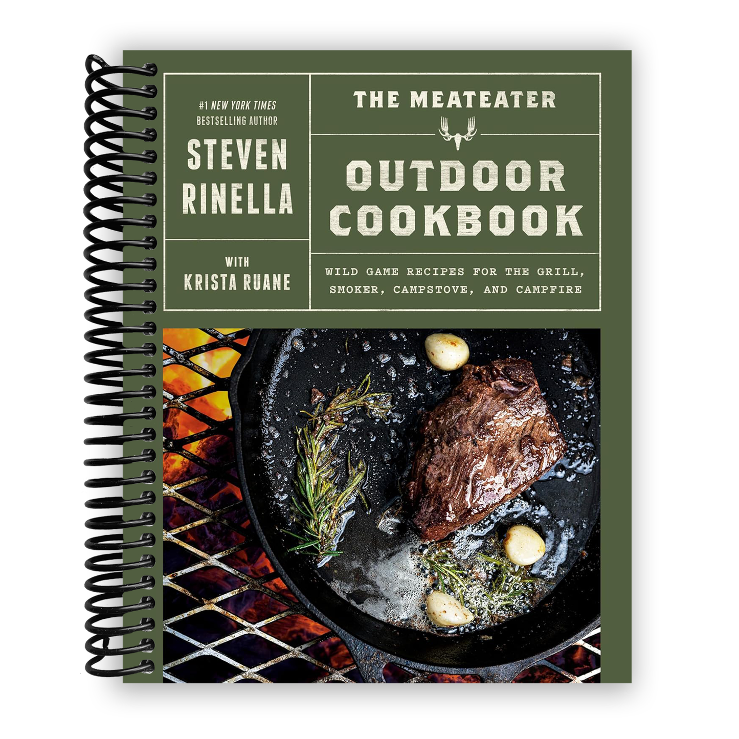 The MeatEater Outdoor Cookbook: Wild Game Recipes for the Grill, Smoker, Campstove, and Campfire (Spiral Bound) - Korvel