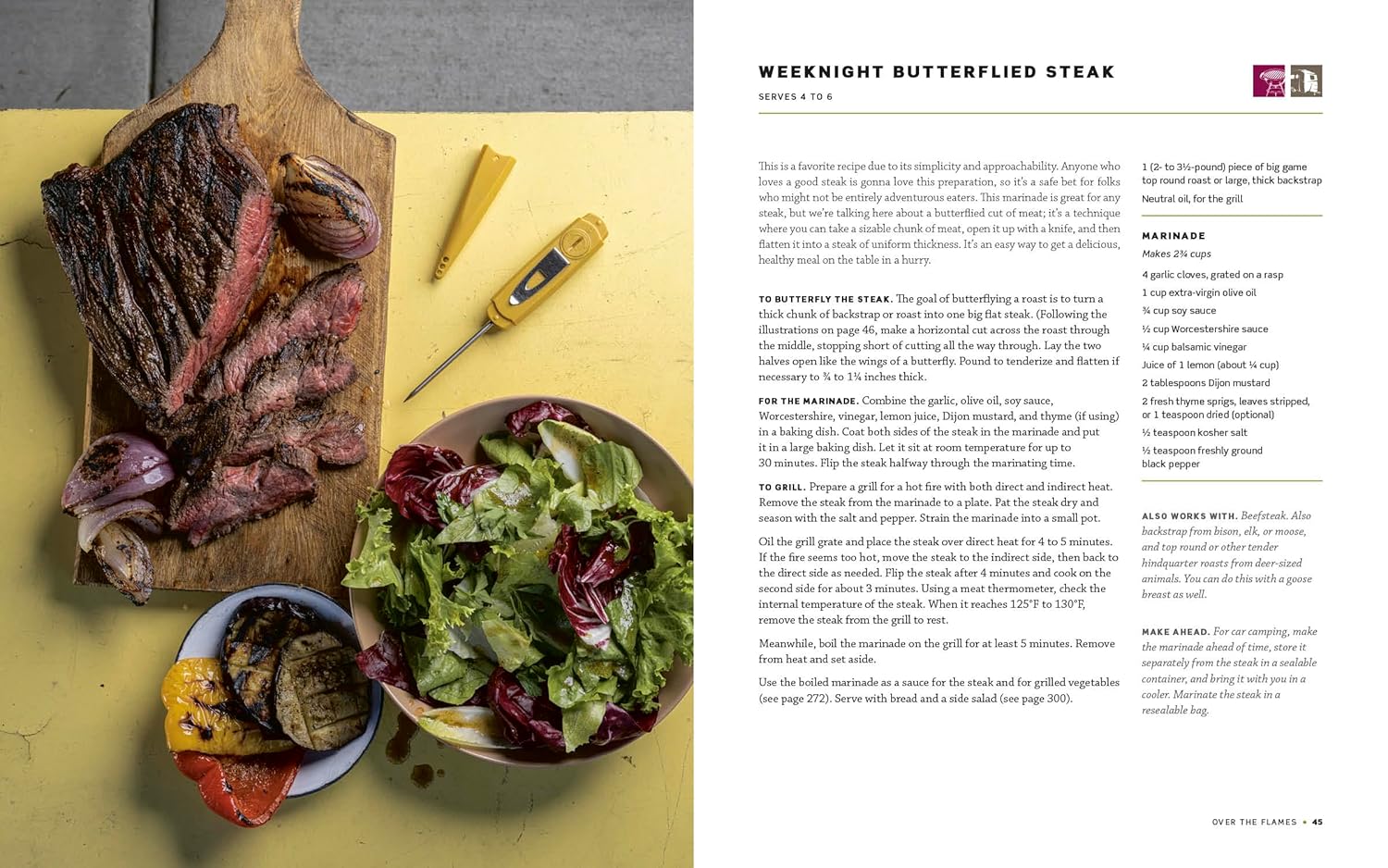 The MeatEater Outdoor Cookbook: Wild Game Recipes for the Grill, Smoker, Campstove, and Campfire (Spiral Bound) - Korvel
