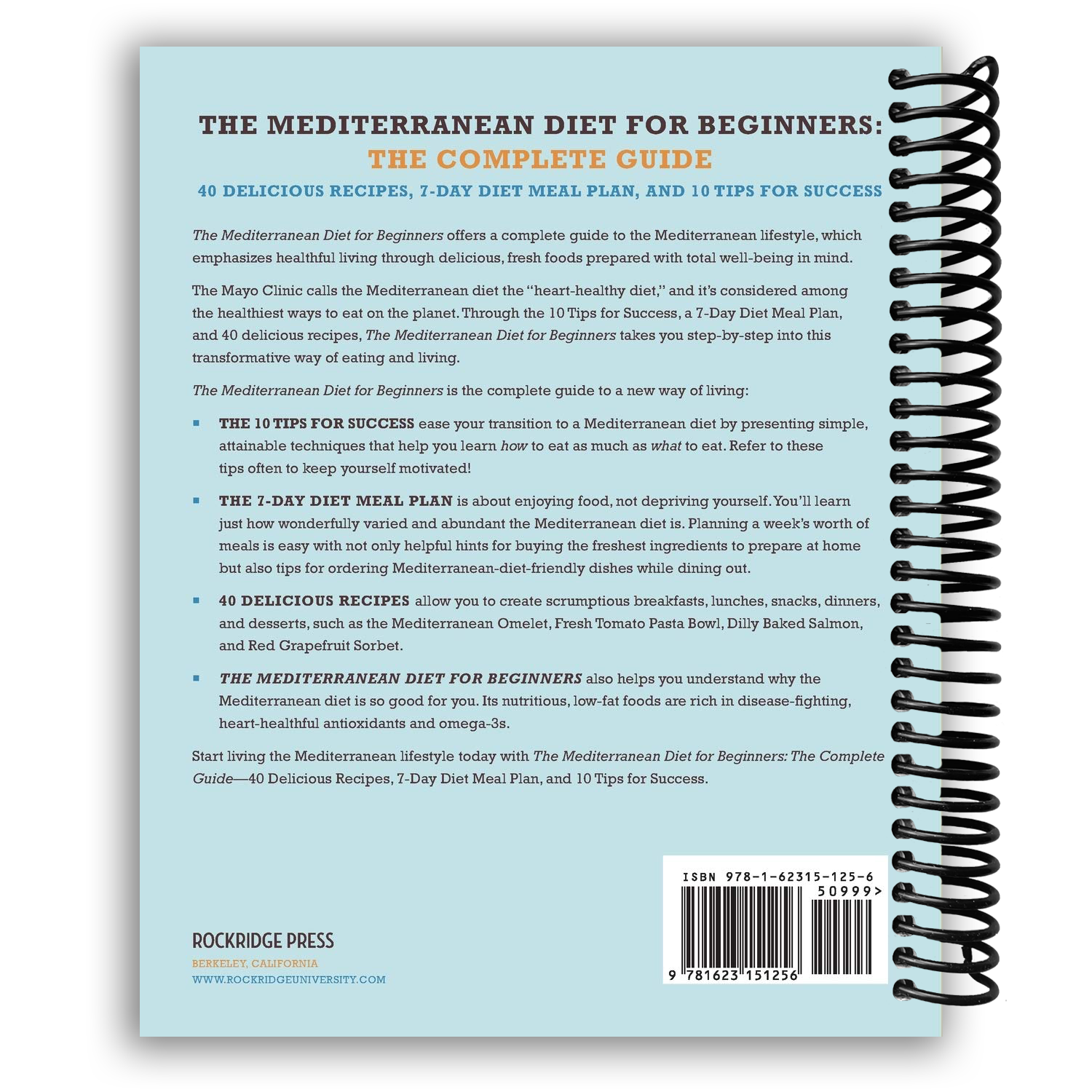 Essential Mediterranean Diet Guide for Beginners: 40 Flavorful Recipes, 7-Day Meal Plan, and Success Tips (Spiral Bound) - Korvel