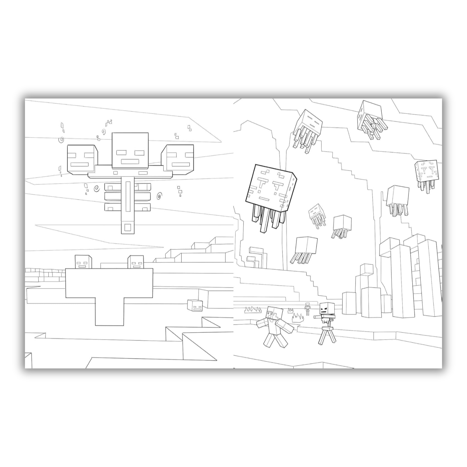 The Official Minecraft Coloring Adventures Book: Create, Explore, Color!: For Young Artists and Kids 5-10 (Gaming)(Spiral Bound) - Korvel