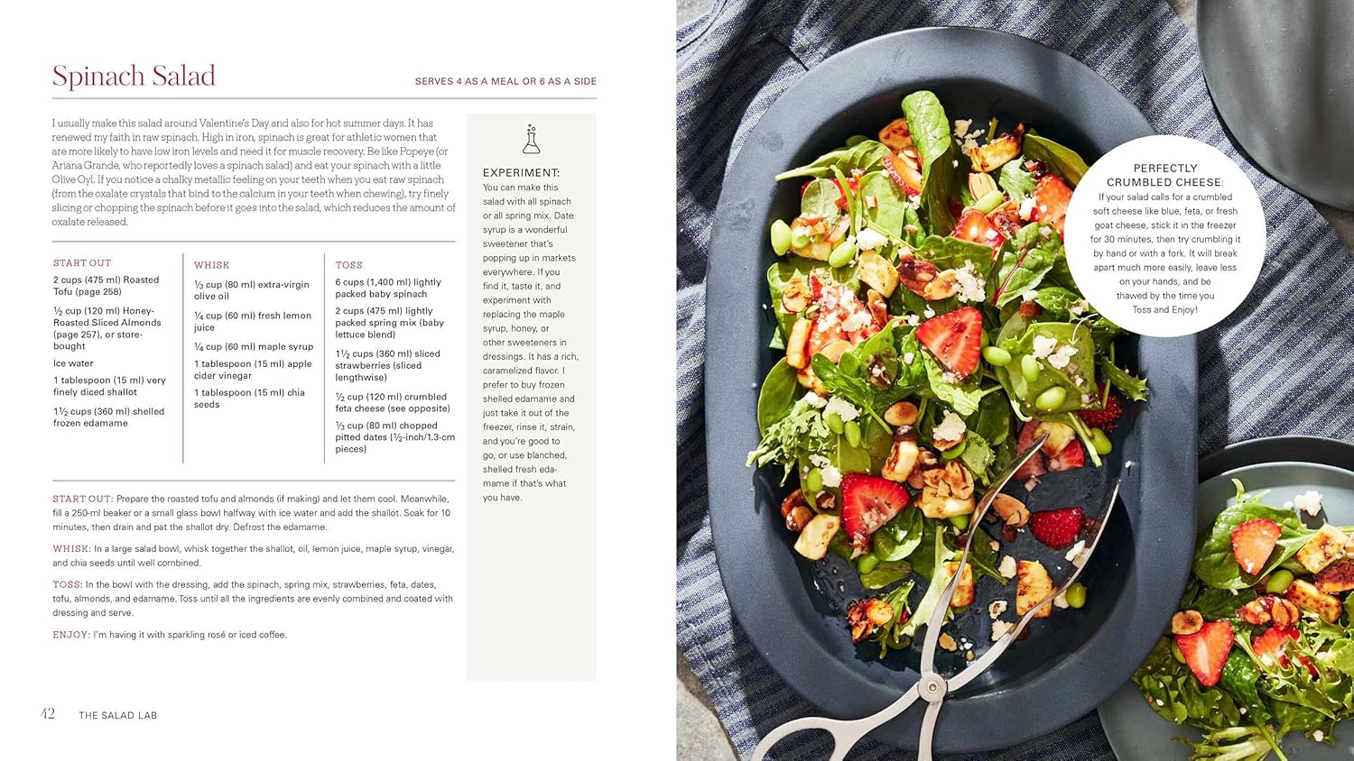 The Salad Lab: Whisk, Toss, Enjoy!: Recipes for Making Fabulous Salads Every Day (A Cookbook) (Spiral Bound) - Korvel