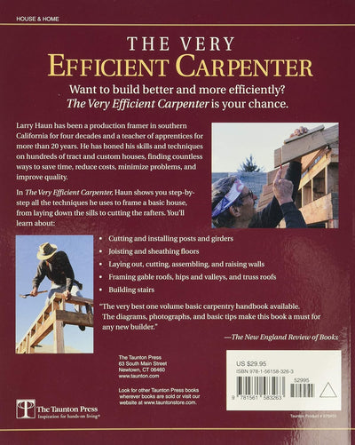 Mastering Carpentry: Essential Framing Techniques for Home Construction (Spiral Bound) - Korvel