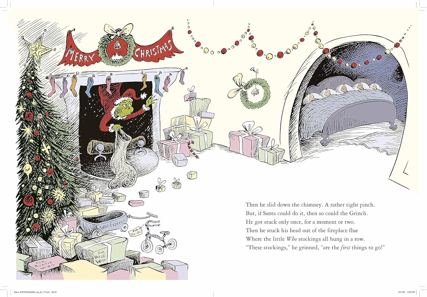 The Grinch's Christmas Adventure: Vibrant Full Color Edition (Spiral Bound) - Korvel
