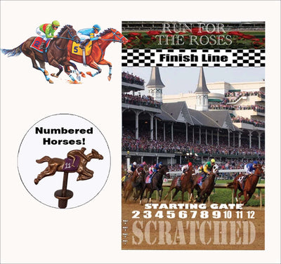 Kentucky Derby "The Turn" Theme Horse Race Game - Korvel