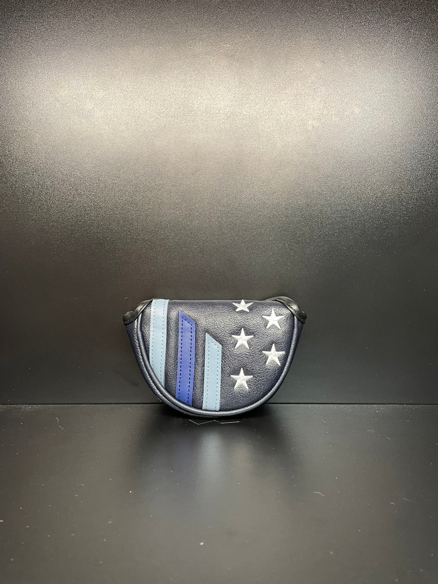 Funda para palo de golf con diseño patriótico de línea azul delgada