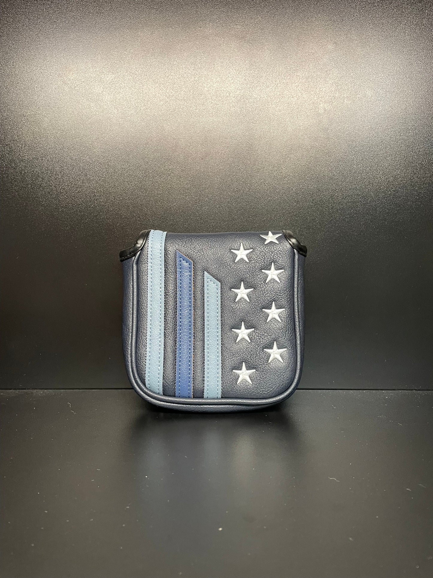 Funda para palo de golf con diseño patriótico de línea azul delgada