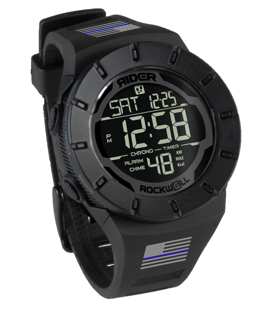 Coliseum Fit™ Forum - Police Freedom Edition (Phantom Black) Tactical Watch - Korvel