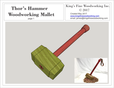 Mjolnir-Inspired Woodworking Mallet Plans